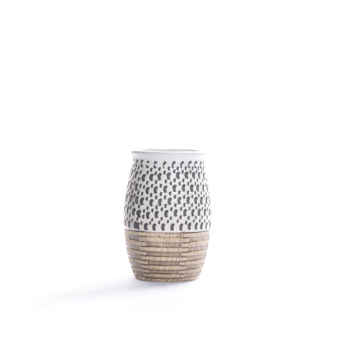Embossed Dotted Bathroom Set (White)