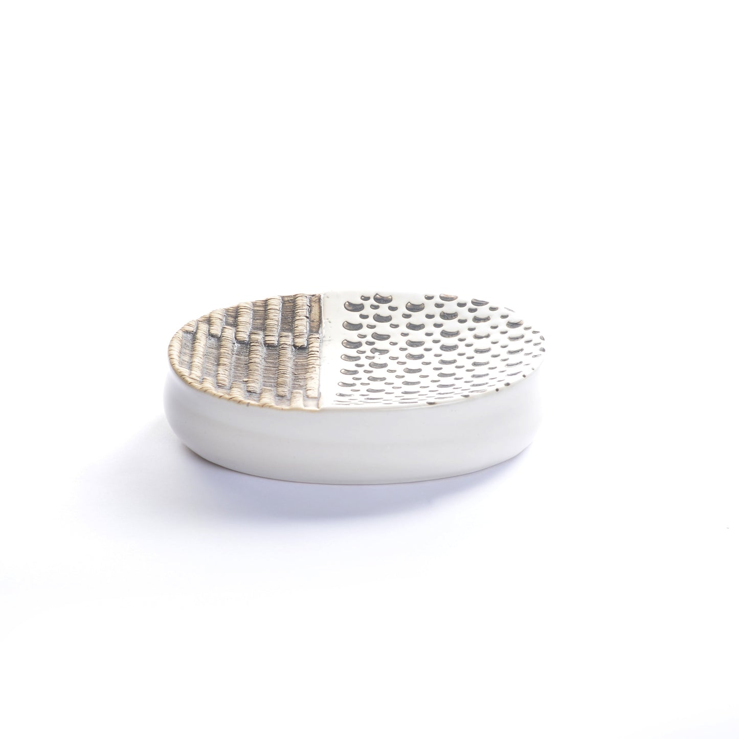 Embossed Dotted Bathroom Set (White)