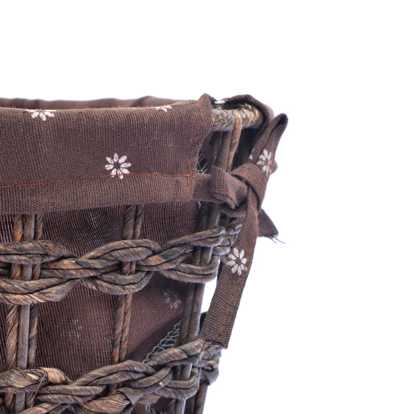 Braided Basket Fabric Lining with Tissue box