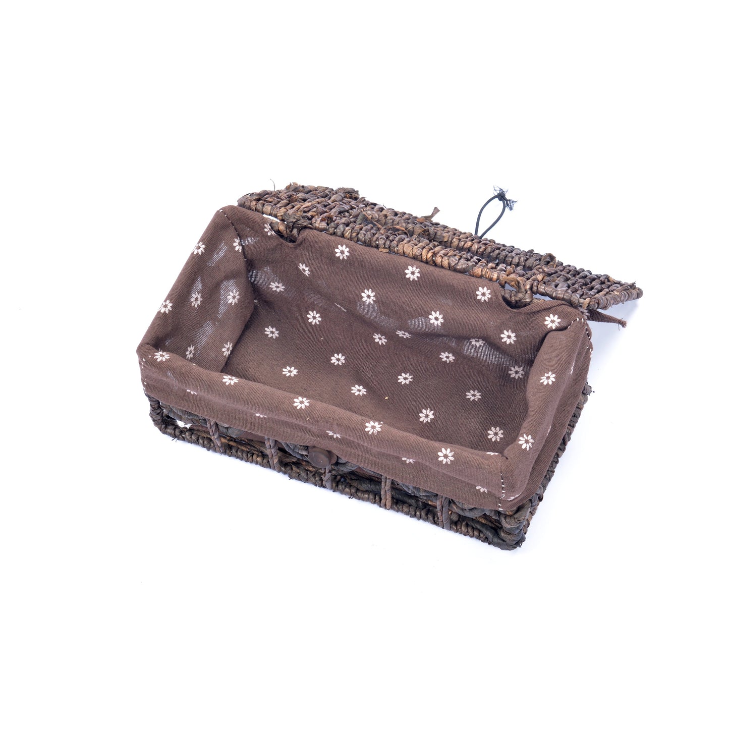 Braided Basket Fabric Lining with Tissue box