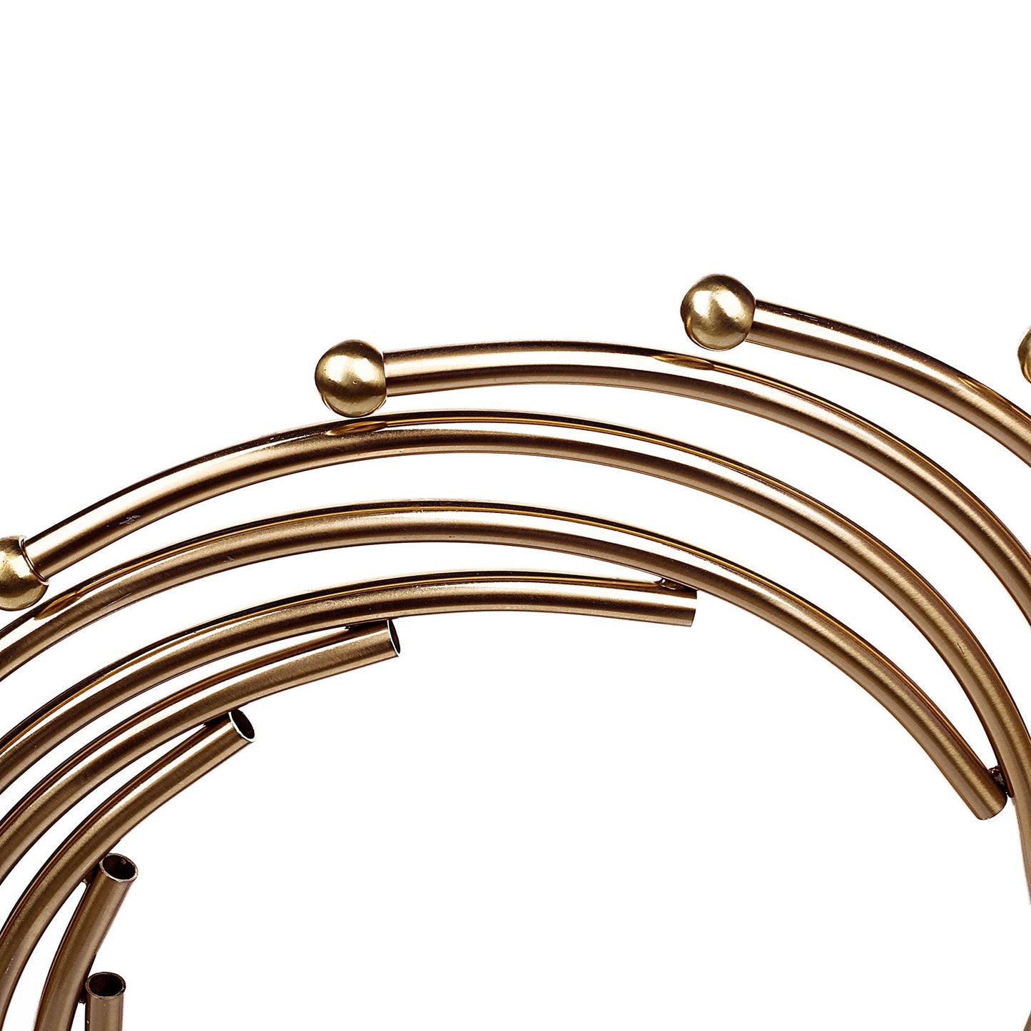 Orbit Spiral Brass Ornament (Pair)