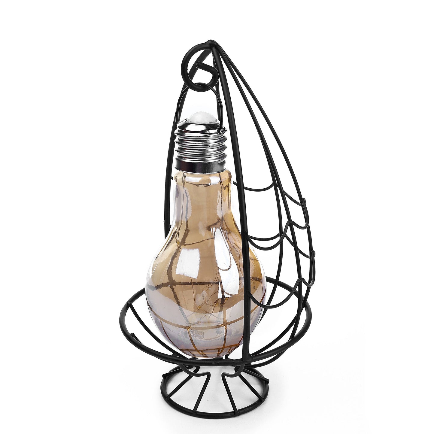 Half Oval Metal LED Hanging Bulb