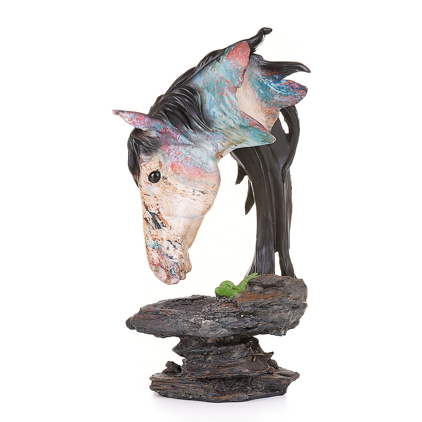 Multi-colors contemporary Horse sculpture
