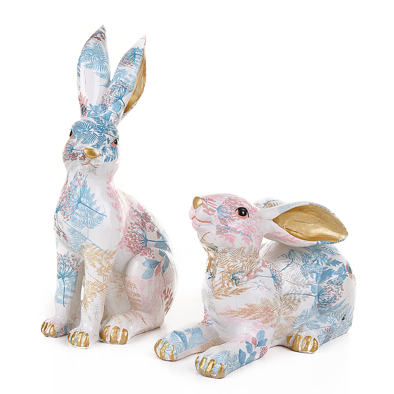 Printed art Bunny Rabbit Statues (Pair)