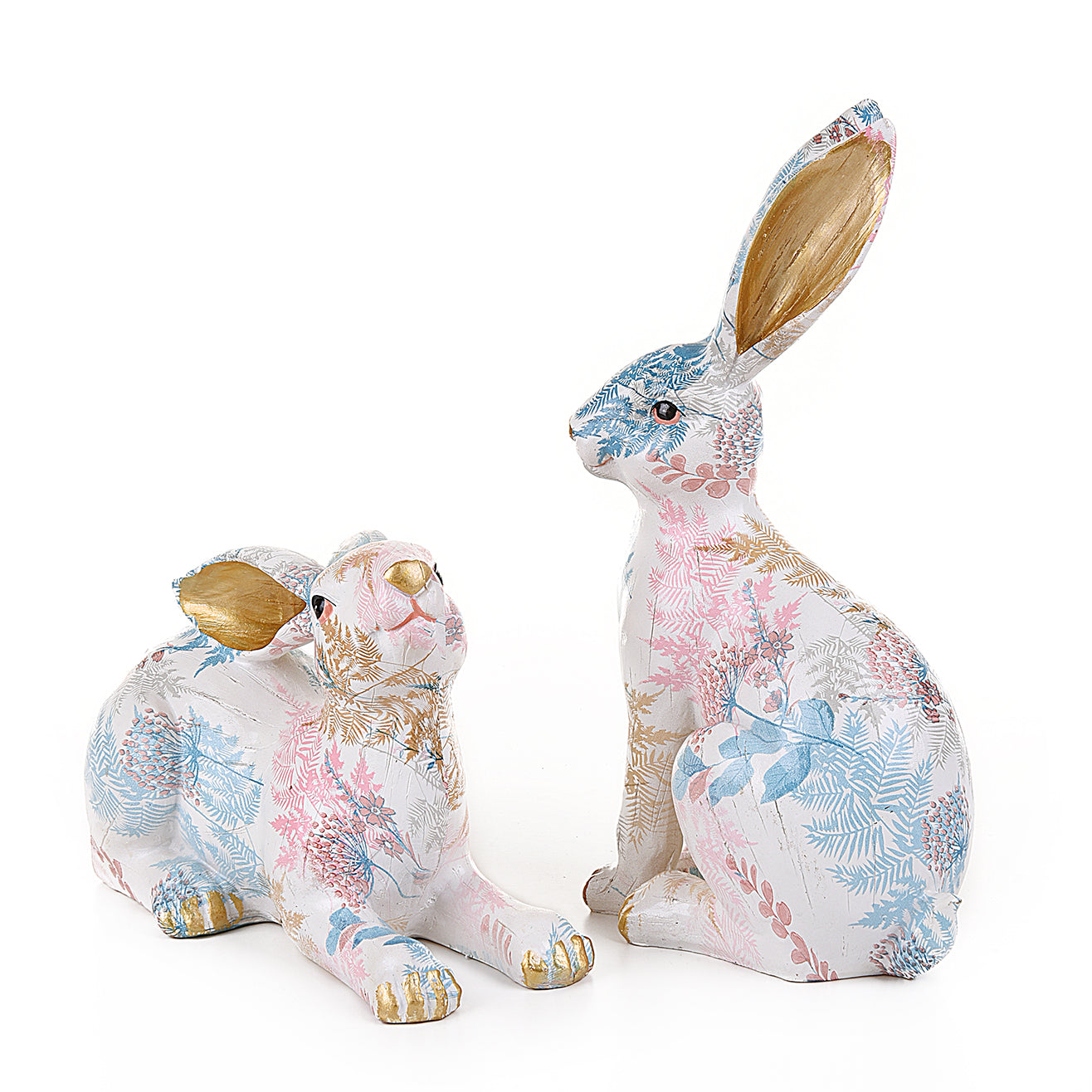 Printed art Bunny Rabbit Statues (Pair)