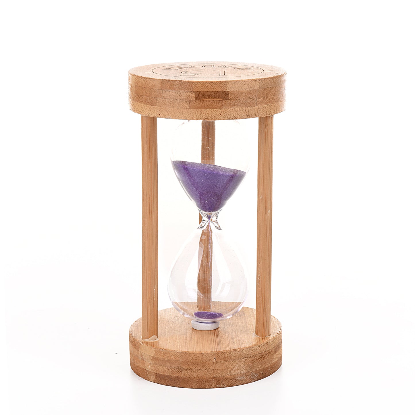 Wooden Hour Glass with Colorful Sand