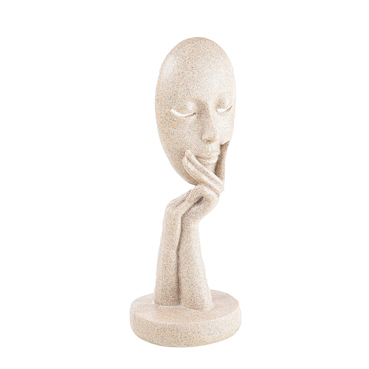 Thinking Face Sculpture