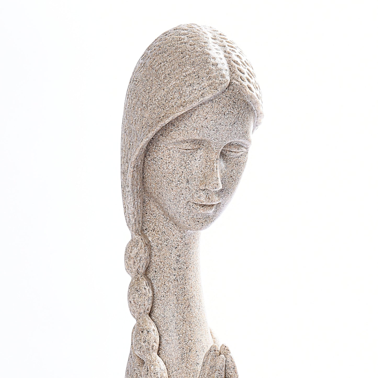 Girl Thanking Design Sculpture