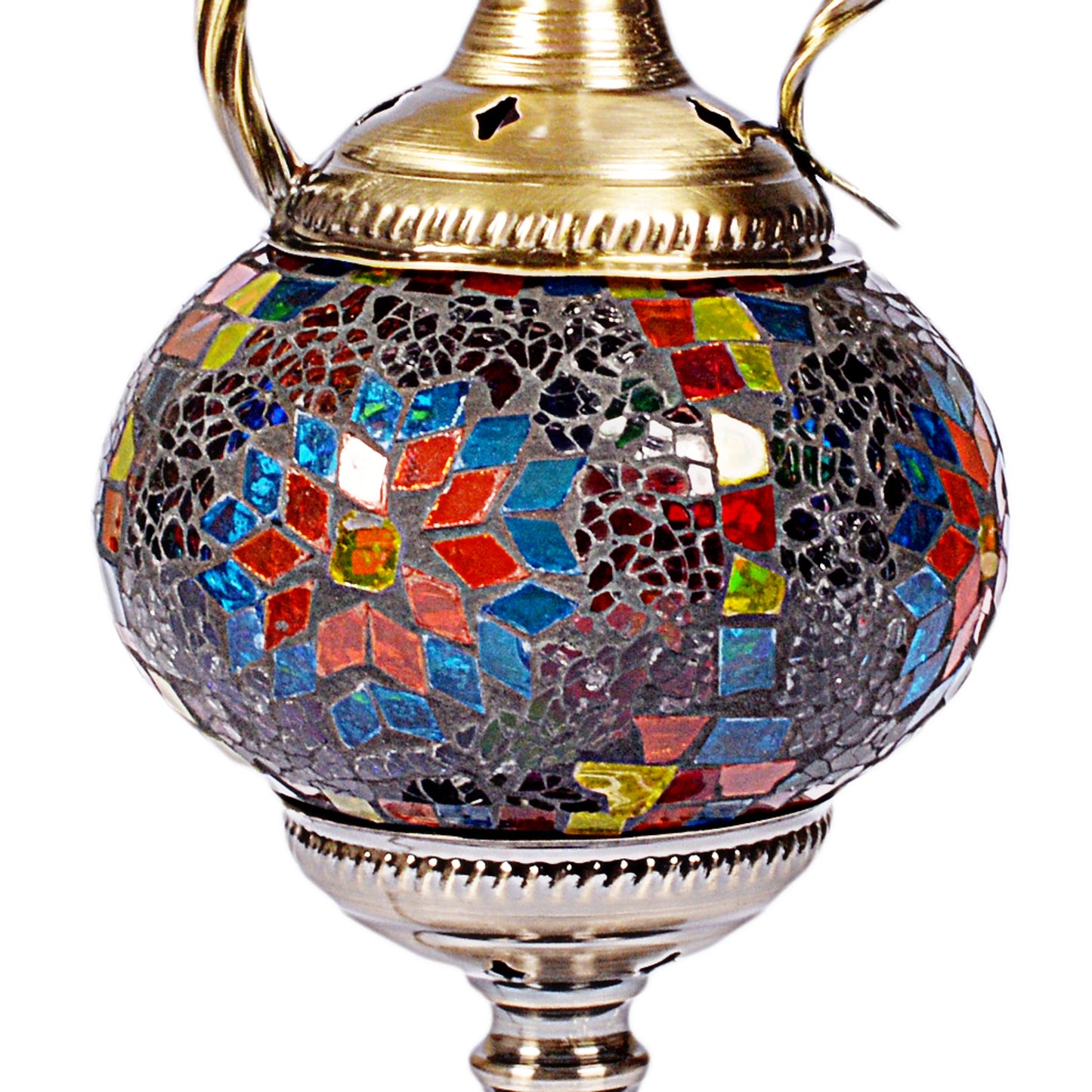 Traditional Turkish Style Mosaic Multicolored Lamp