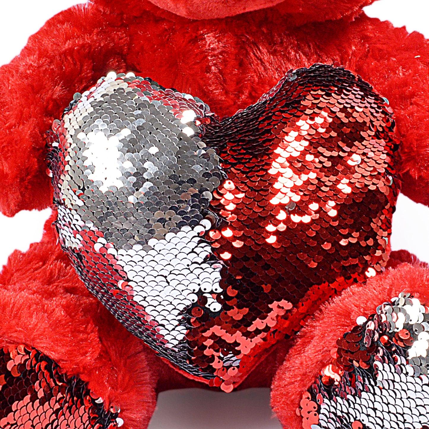 Fluffy Teddy Bear with Shinning Love