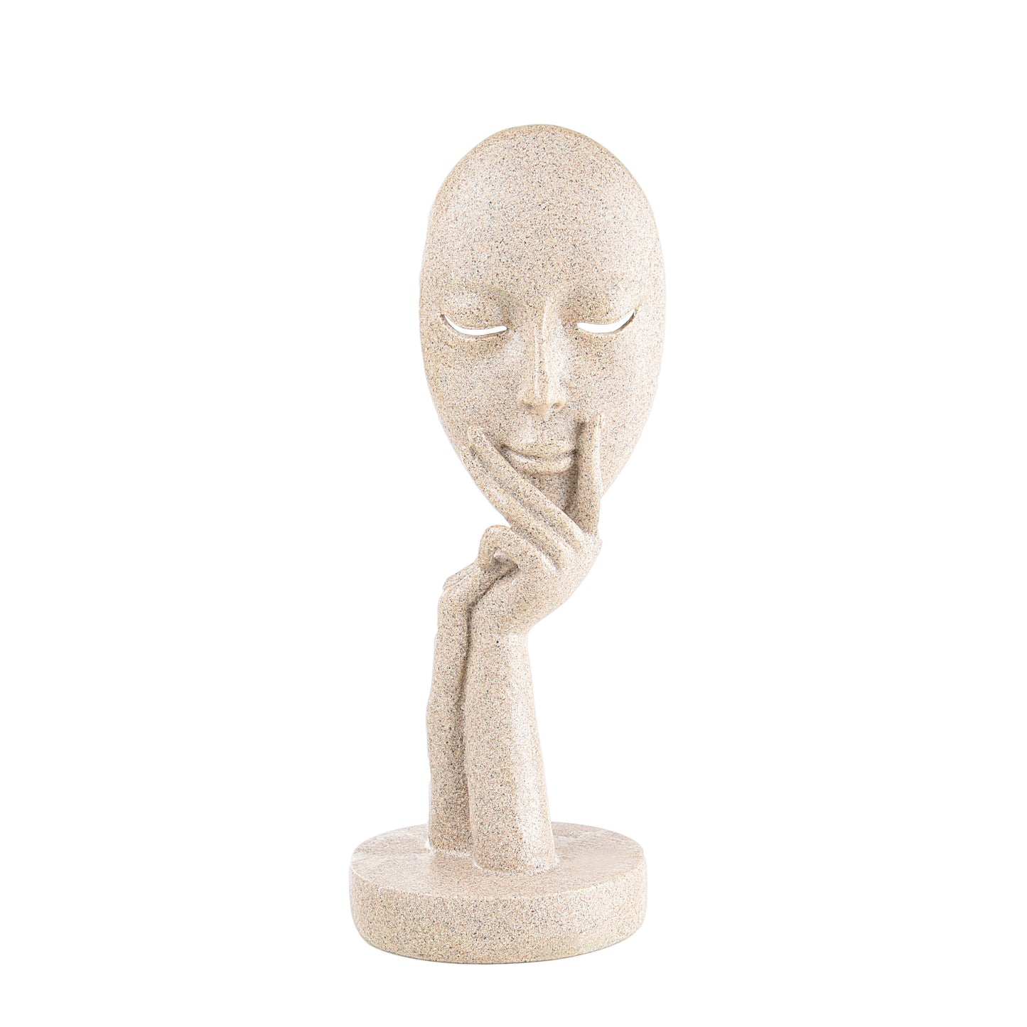 Thinking Face Sculpture