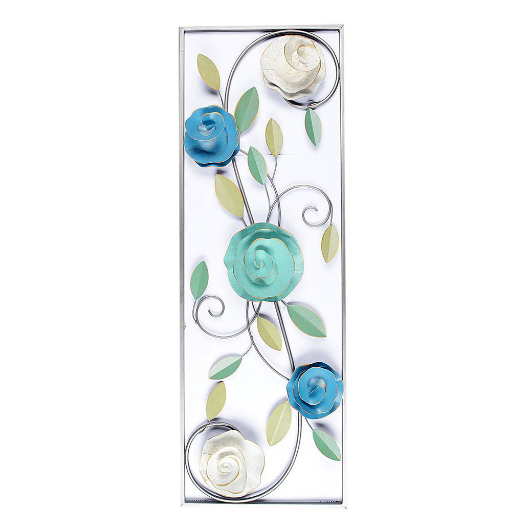 Flower Design Metal Wall Art Frame