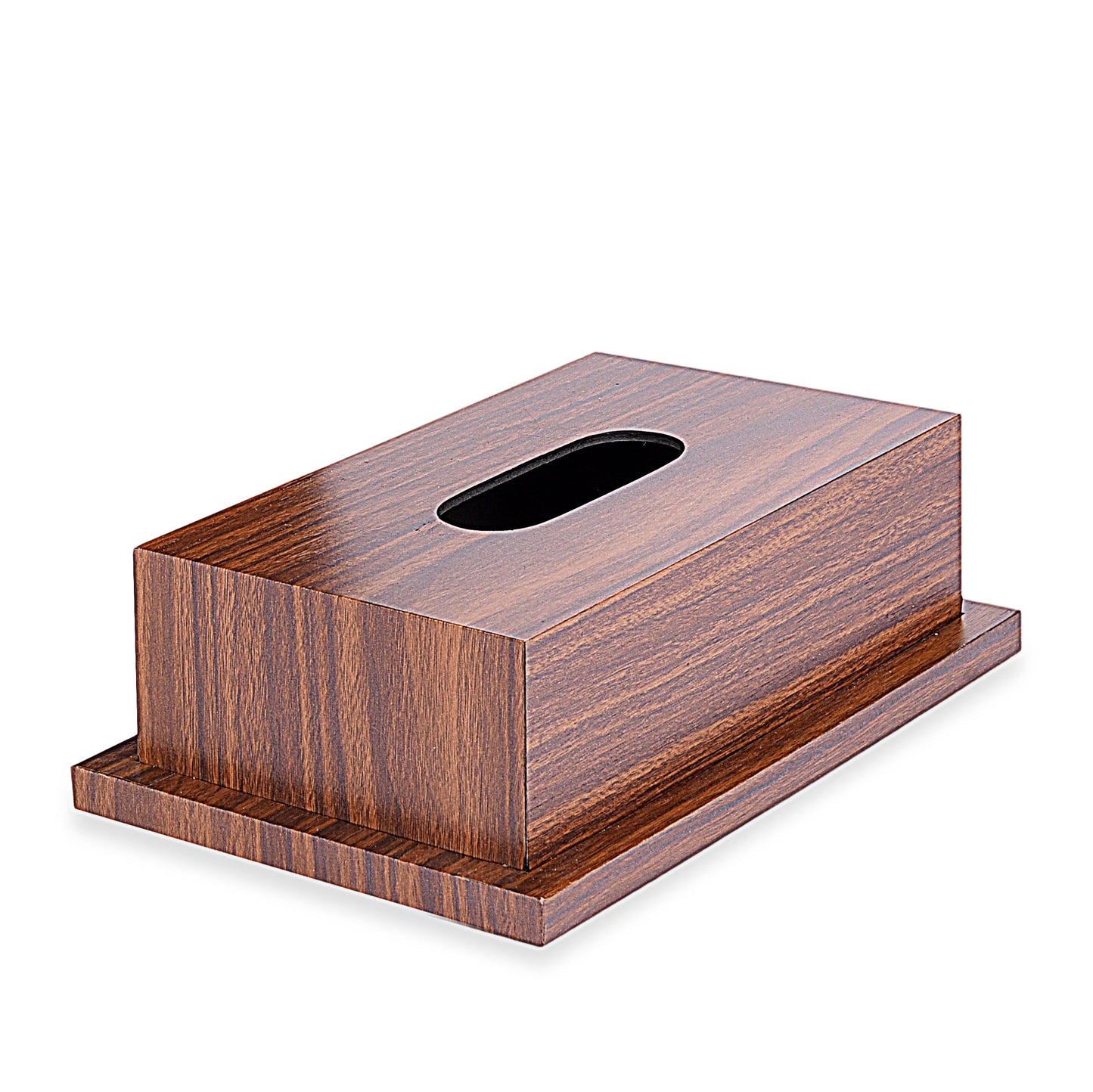 Wooden Basket with Tissue Box (Set of 2)