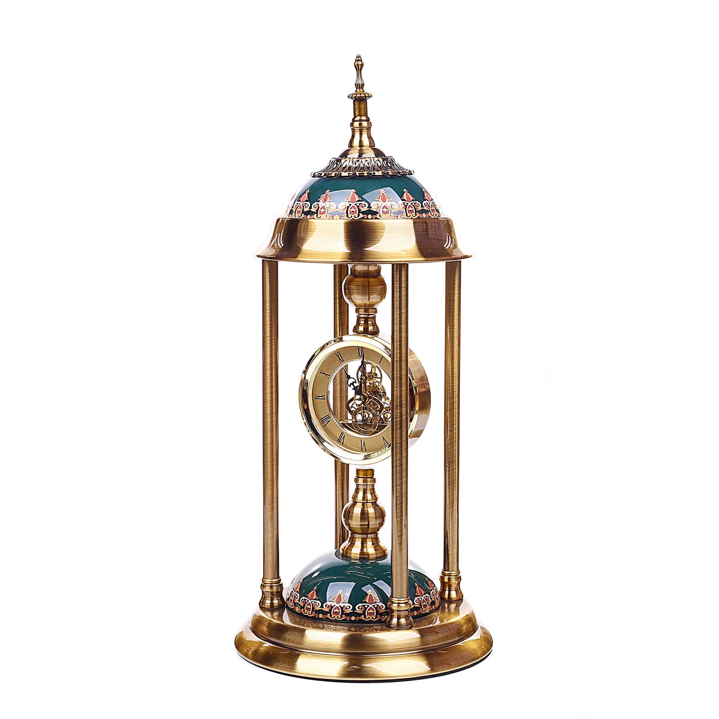 Victorian Finish Time Piece With Candle Holders