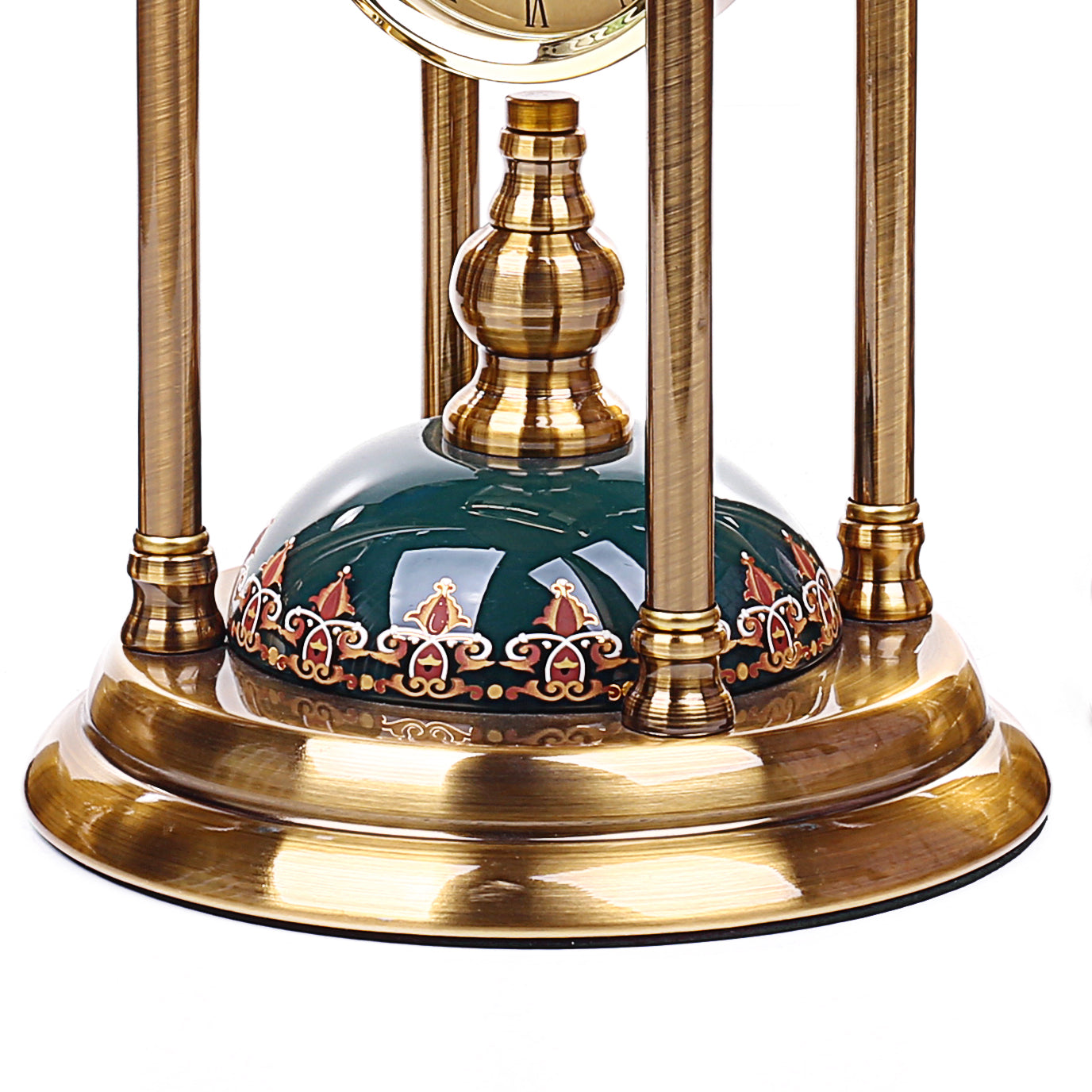 Victorian Finish Time Piece With Candle Holders
