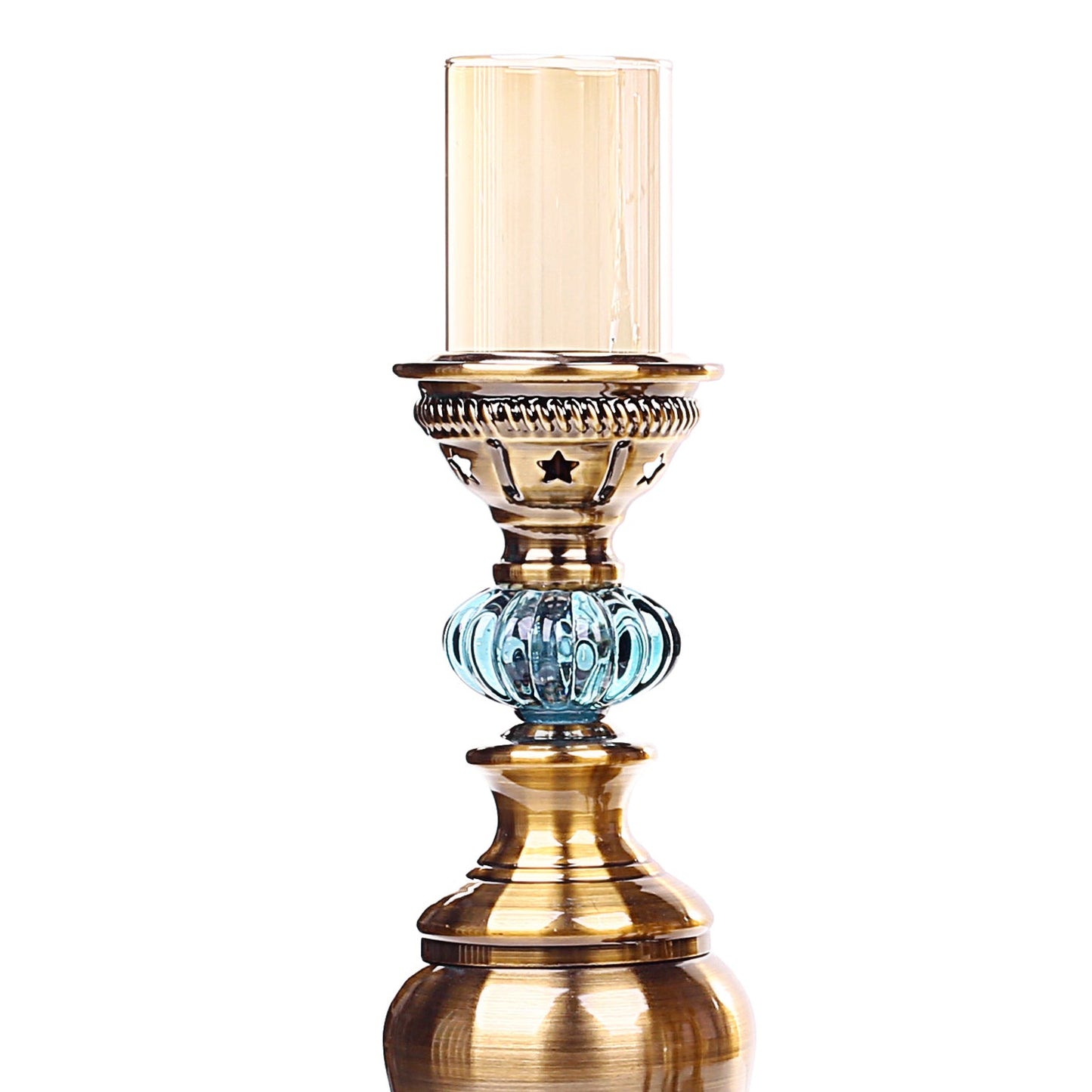 Victorian Finish Time Piece With Candle Holders