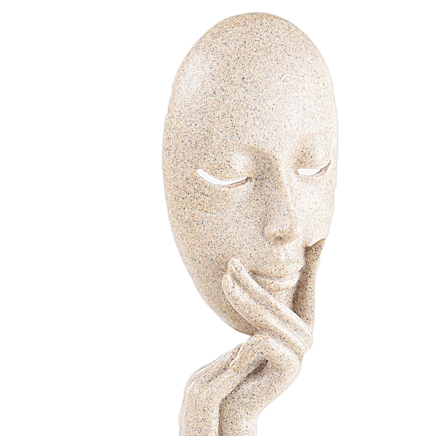 Thinking Face Sculpture