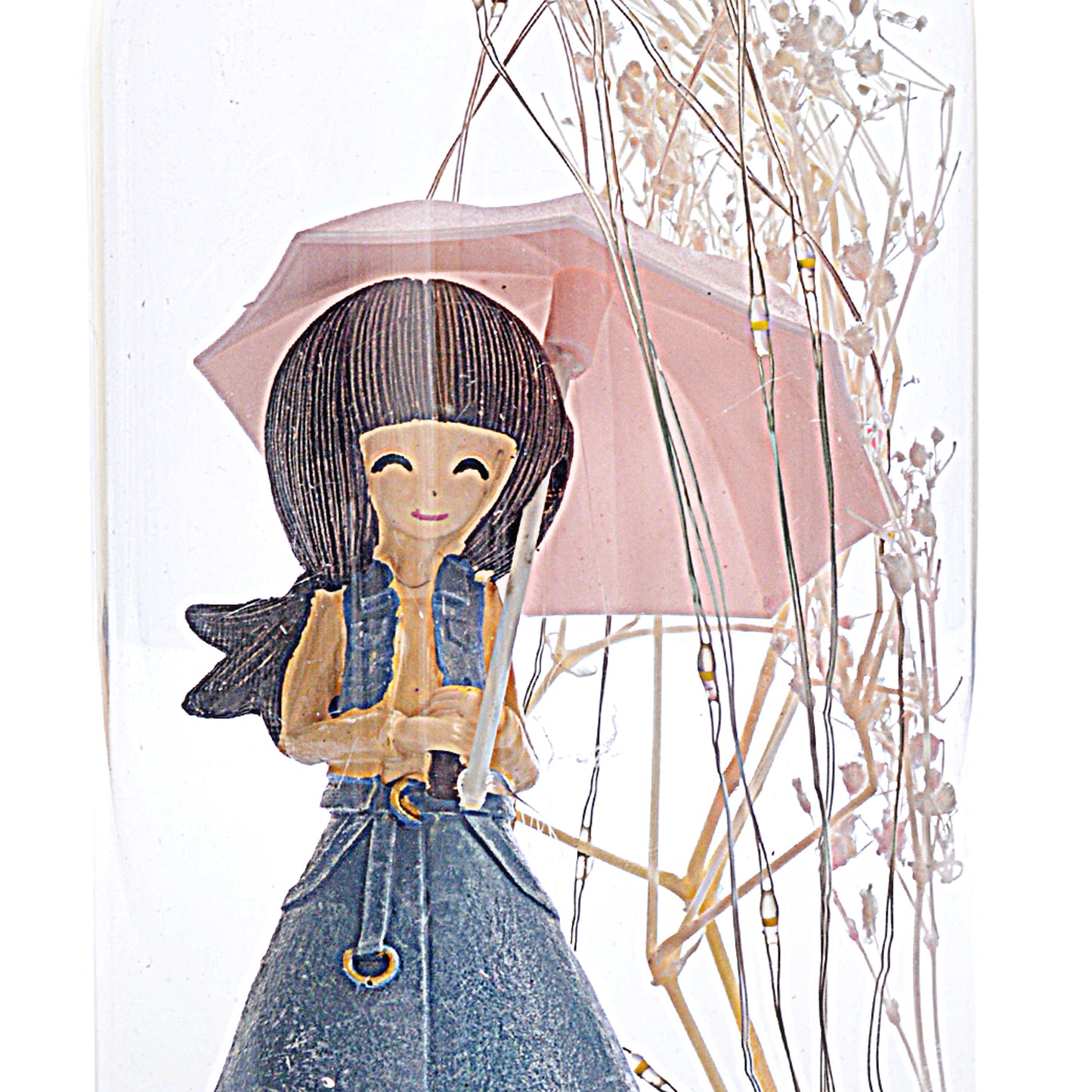 Decorative Girl Statue Design Lightning Pot Poori