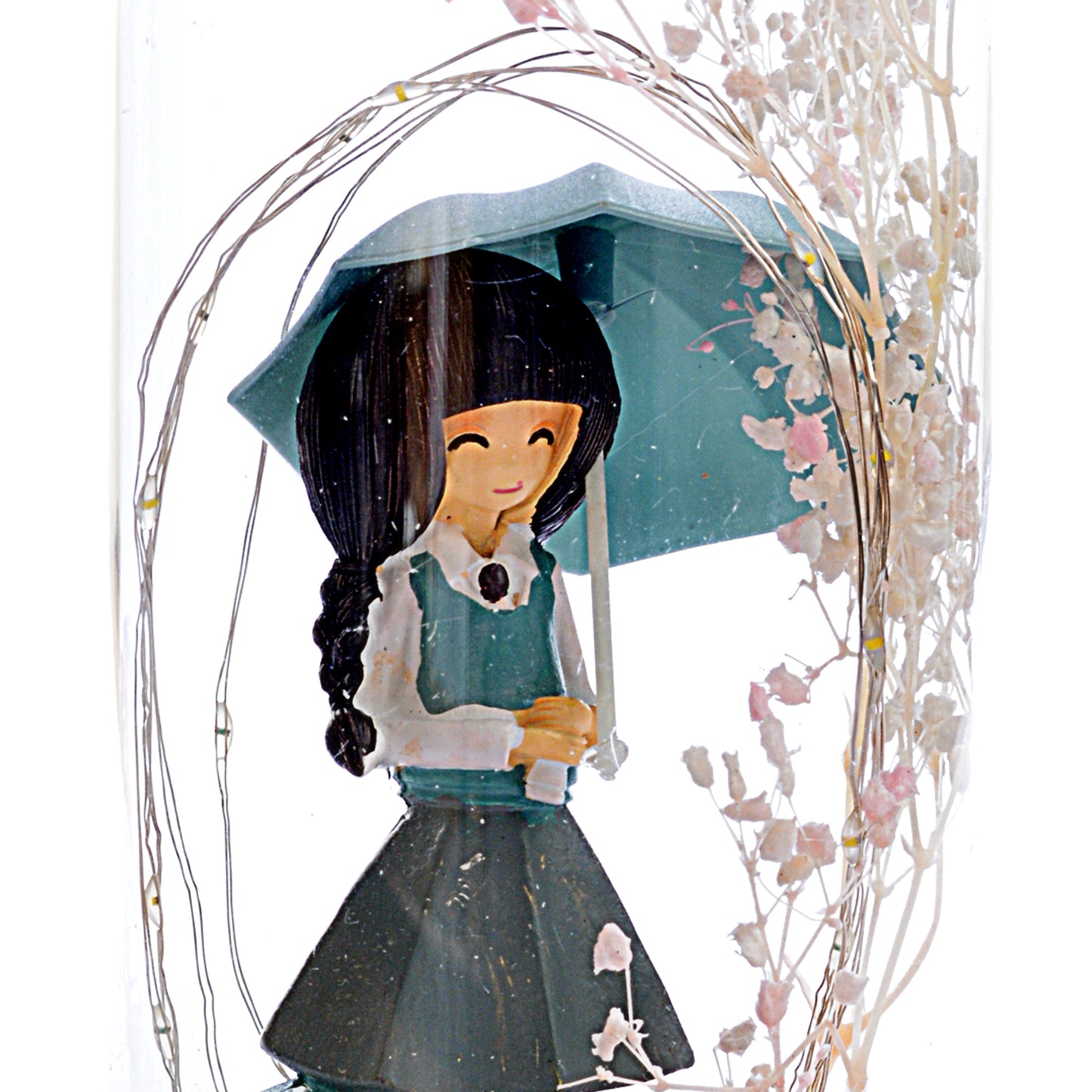 Decorative Girl Statue Design Lightning Pot Poori