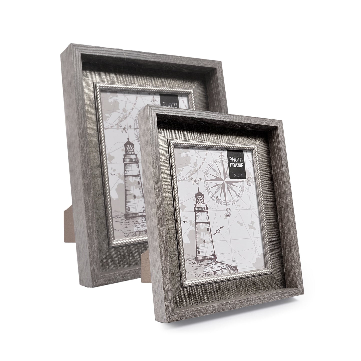 Natural Wooden Style Doted Texture Photo Frame