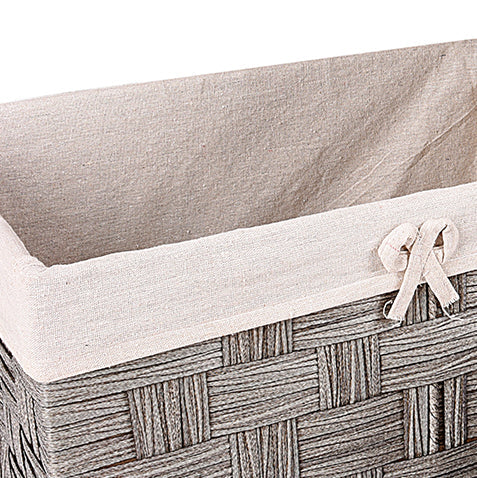 Gray Textured Towel basket (Set of 4)