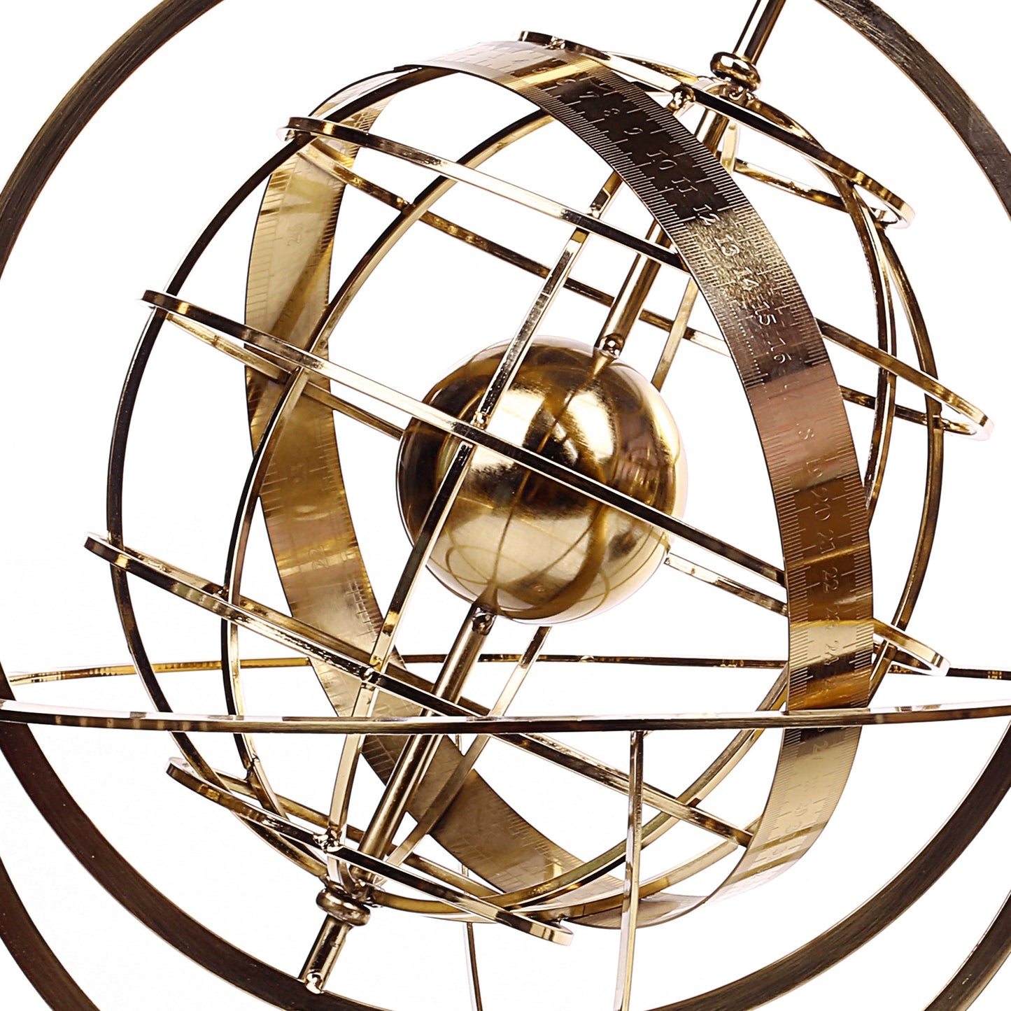 SOLID BRASS Dial Sphere World Desk Globe