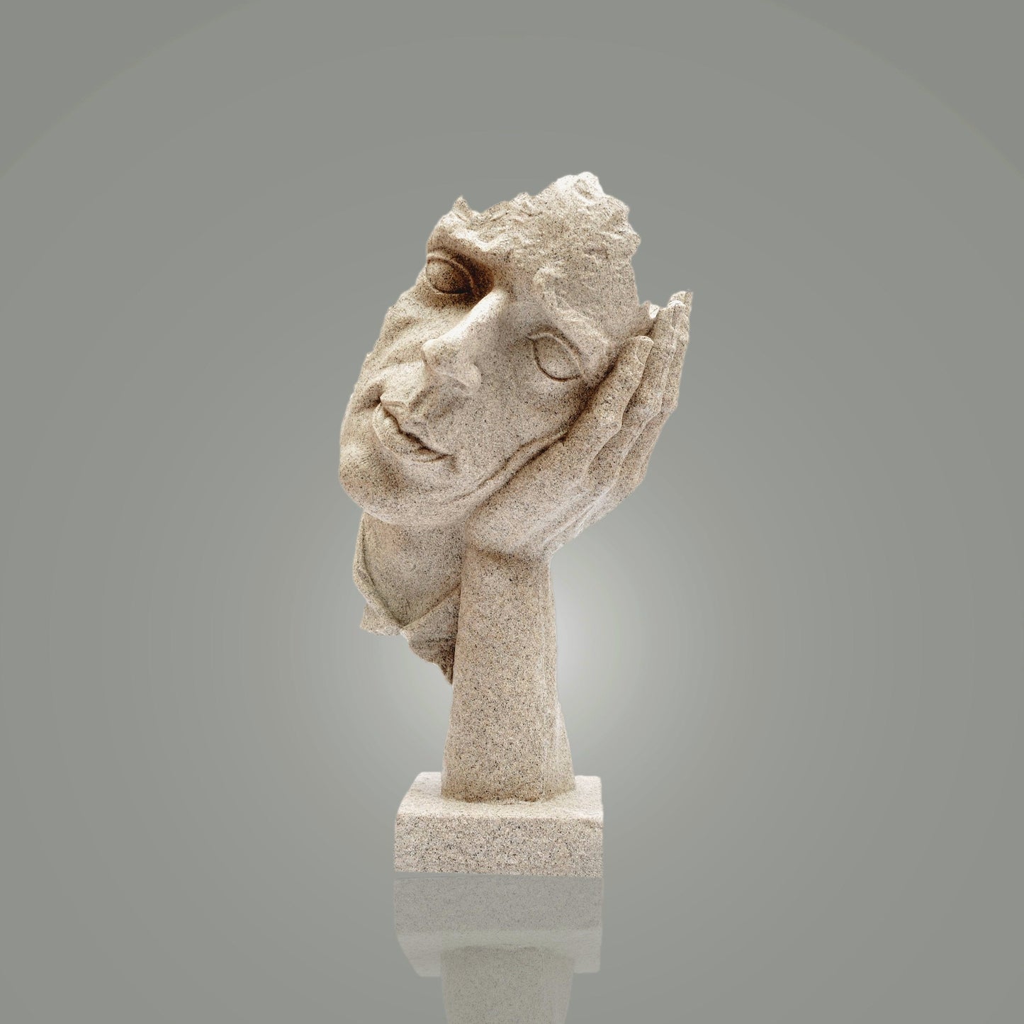 Thinking Face Sculpture