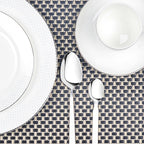 Braided Textured Plastic Place-mat with Costar  (Set of 2)