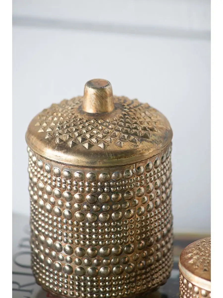 Antique Mercury Textured Candles