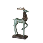 Green Deer Ornaments (Set of 2)
