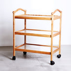 Lite Wooden Straps Serving Trolley