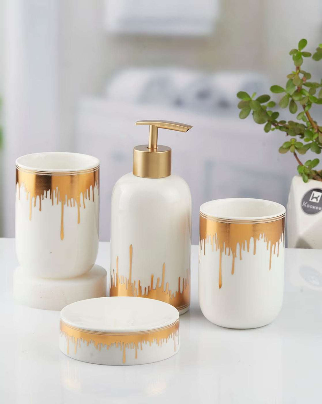 Golden Explosion Bathroom Set