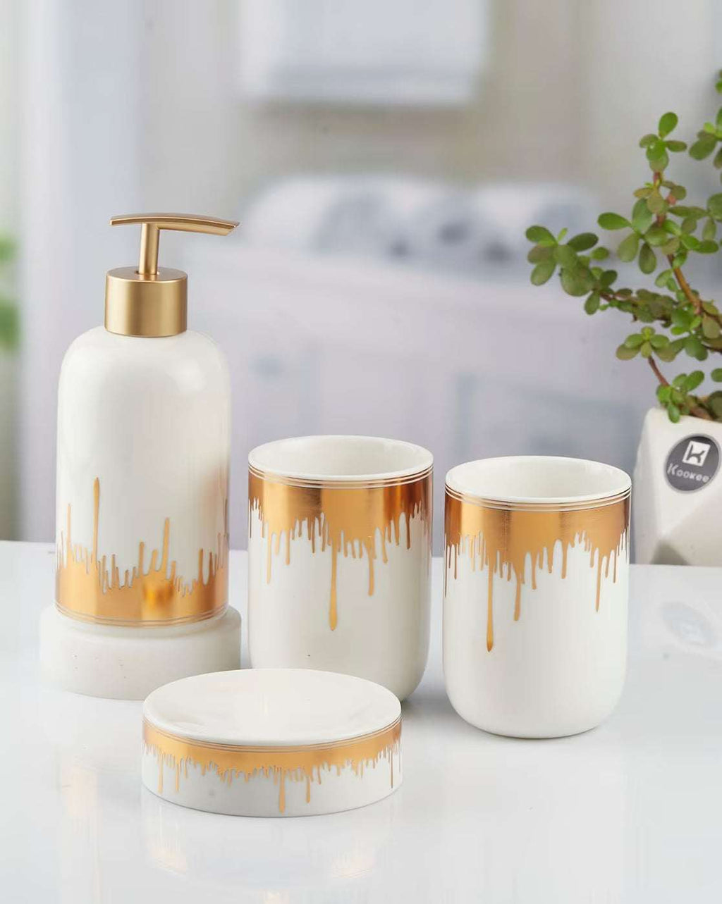 Golden Explosion Bathroom Set