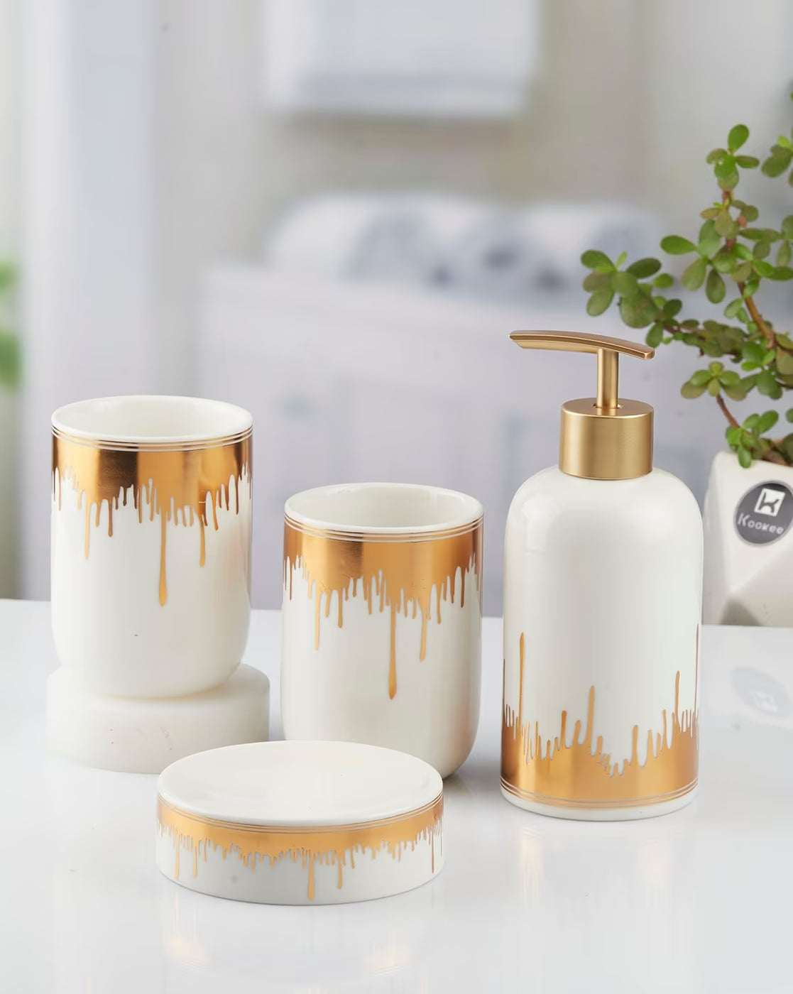 Golden Explosion Bathroom Set