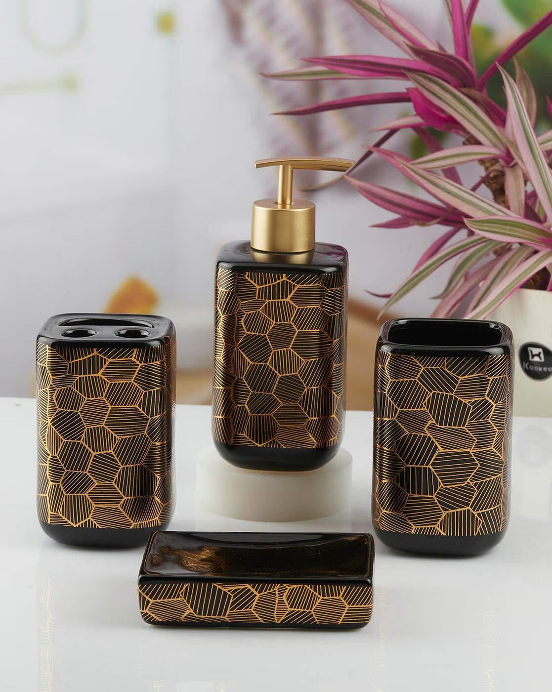 Hexagon Design Bathroom Set