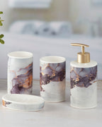 Aurora Amethyst Ceramic Bath Set