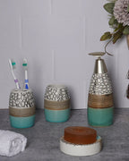 Pebble Creek Teal Bathroom Set