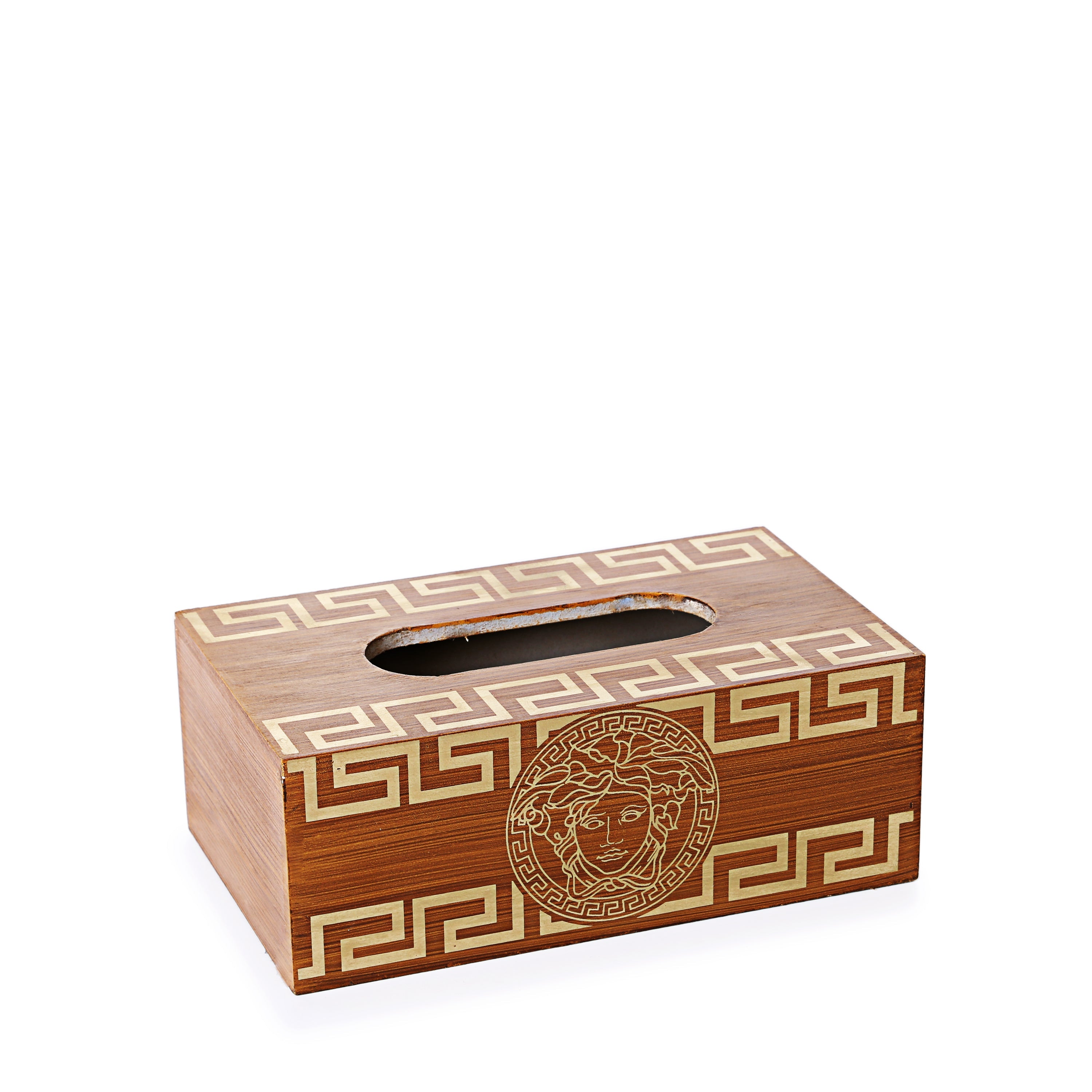 Versace Wooden Basket with Tissue Box