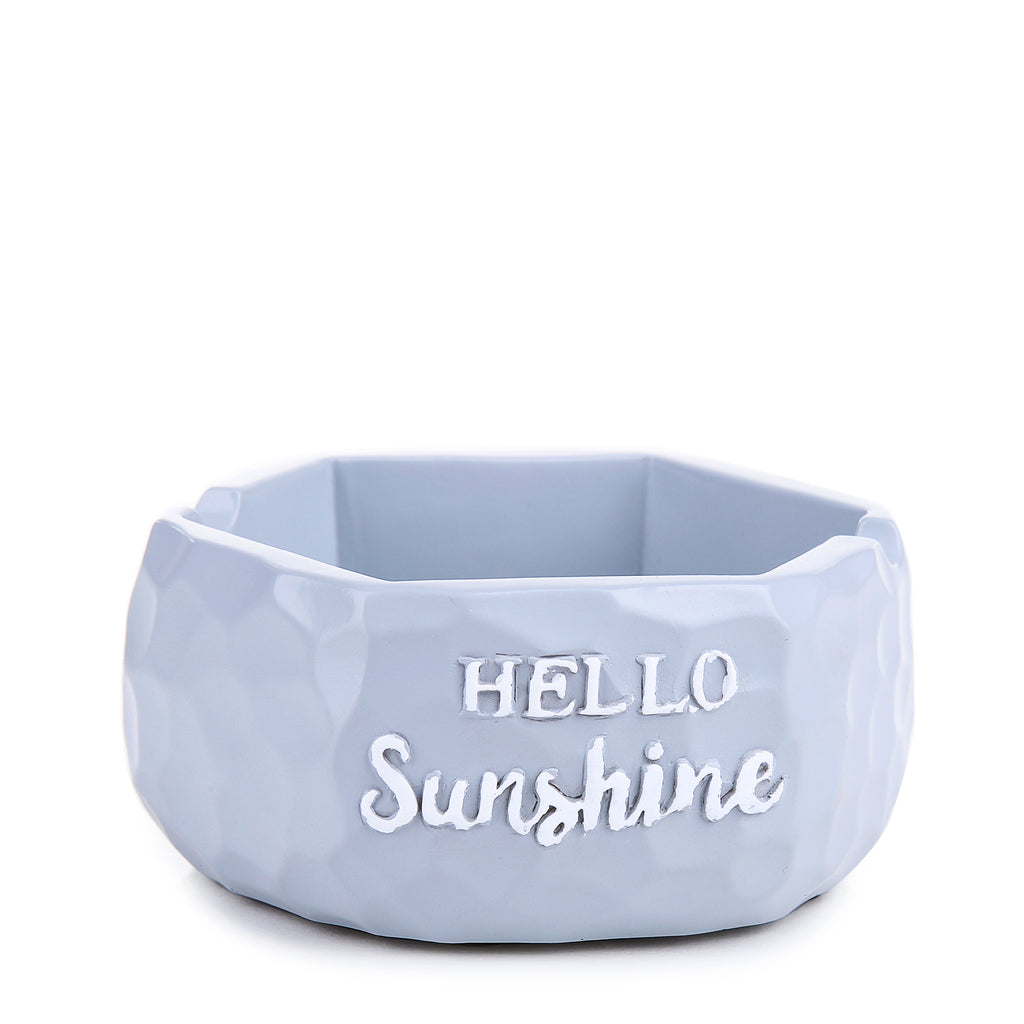Gray Resin Ash Tray