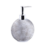 Silver Embossed Lines Bath Accessory