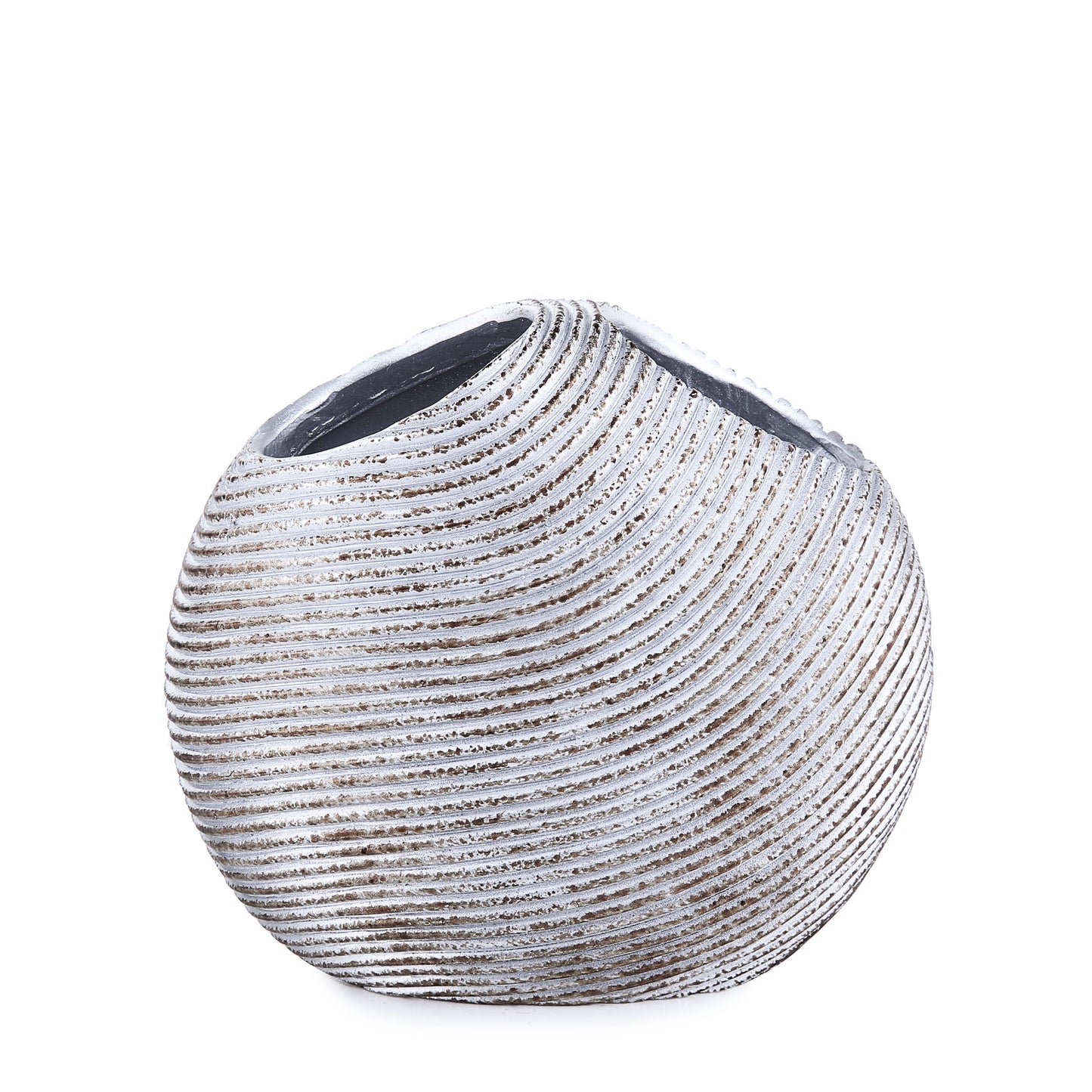 Silver Embossed Lines Bath Accessory
