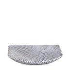 Silver Embossed Lines Bath Accessory