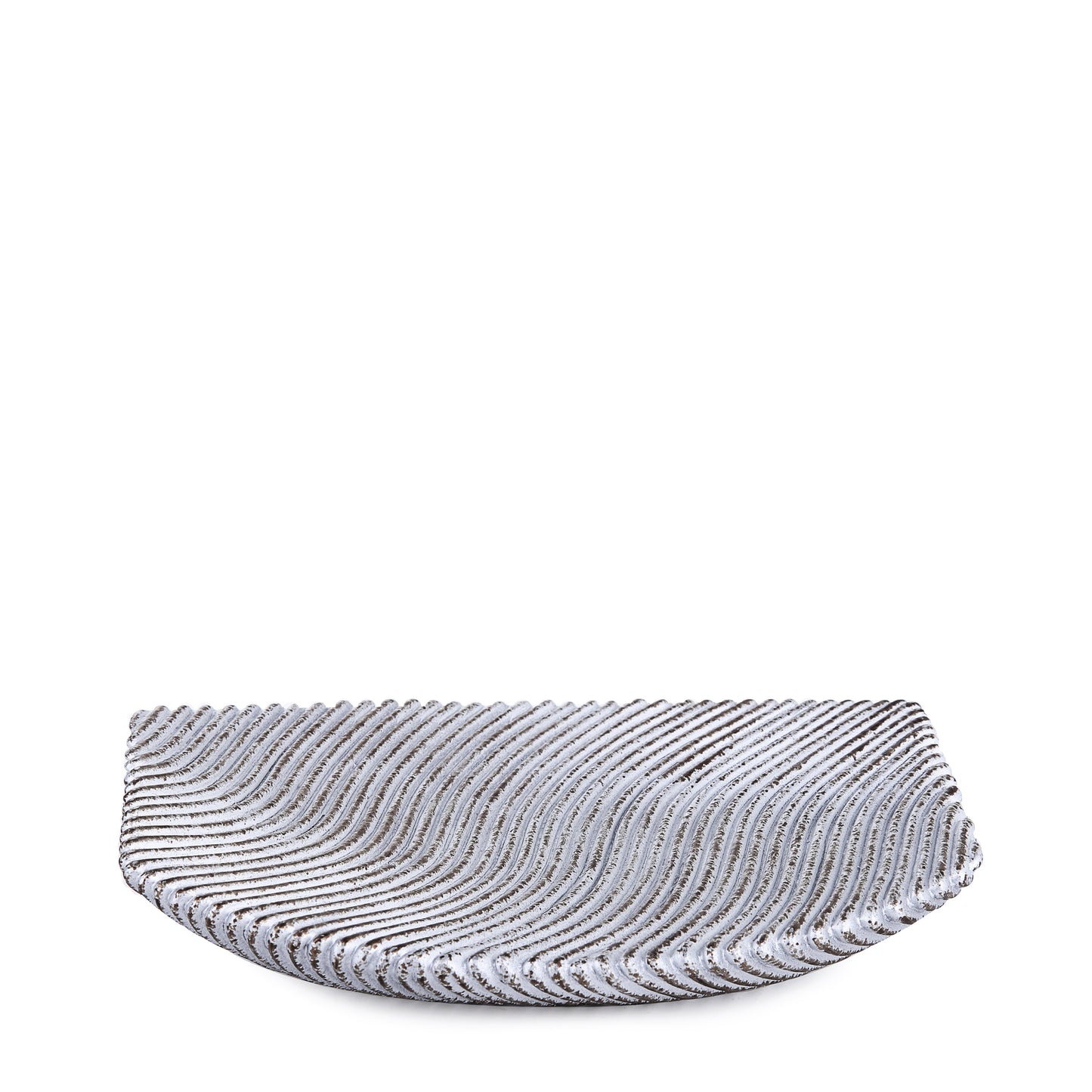 Silver Embossed Lines Bath Accessory
