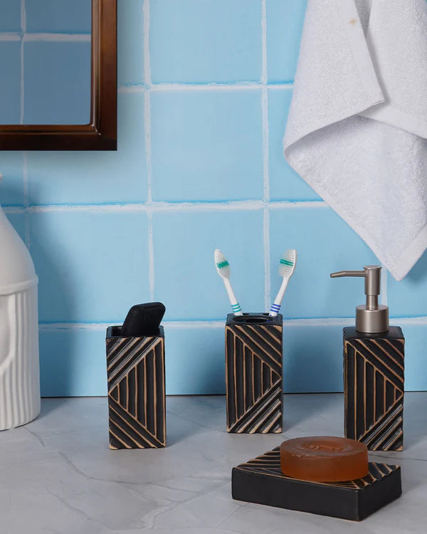 Embossed Texture Bathroom Set