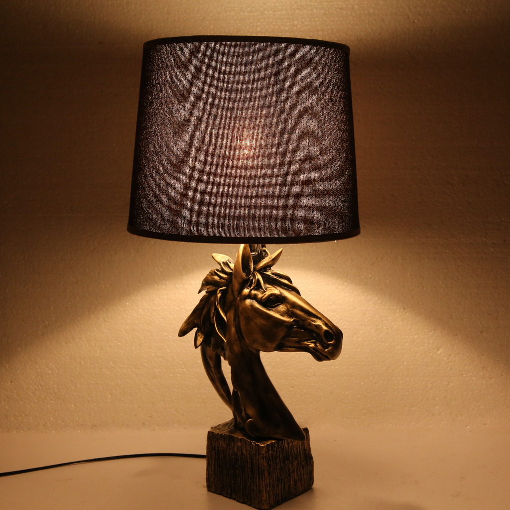 Golden Horse Lamp