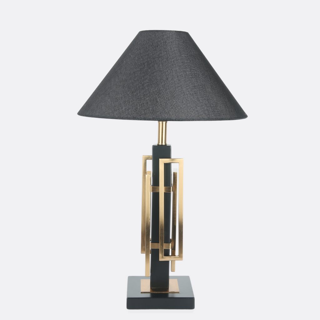 Gilded Geometry Table Lamp