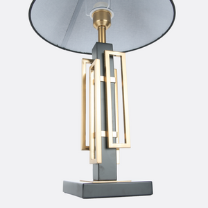 Gilded Geometry Table Lamp