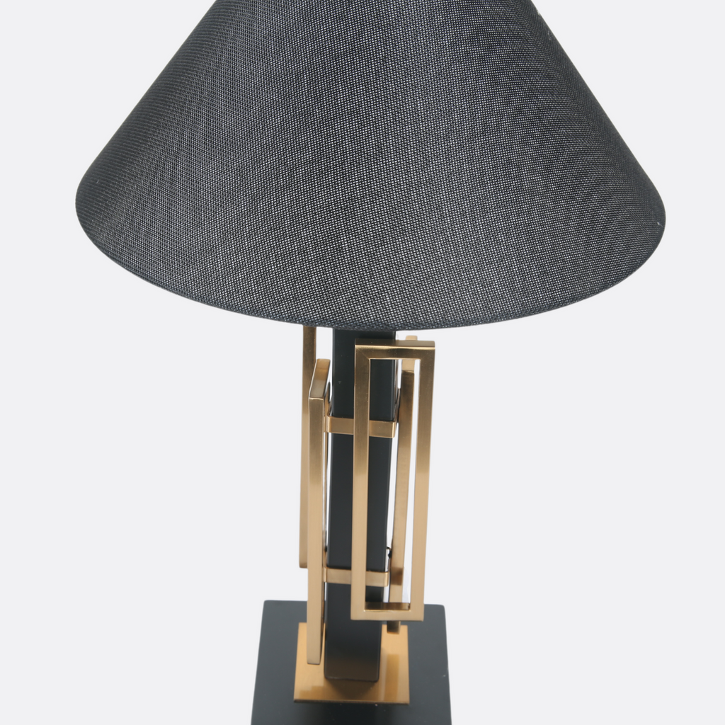 Gilded Geometry Table Lamp