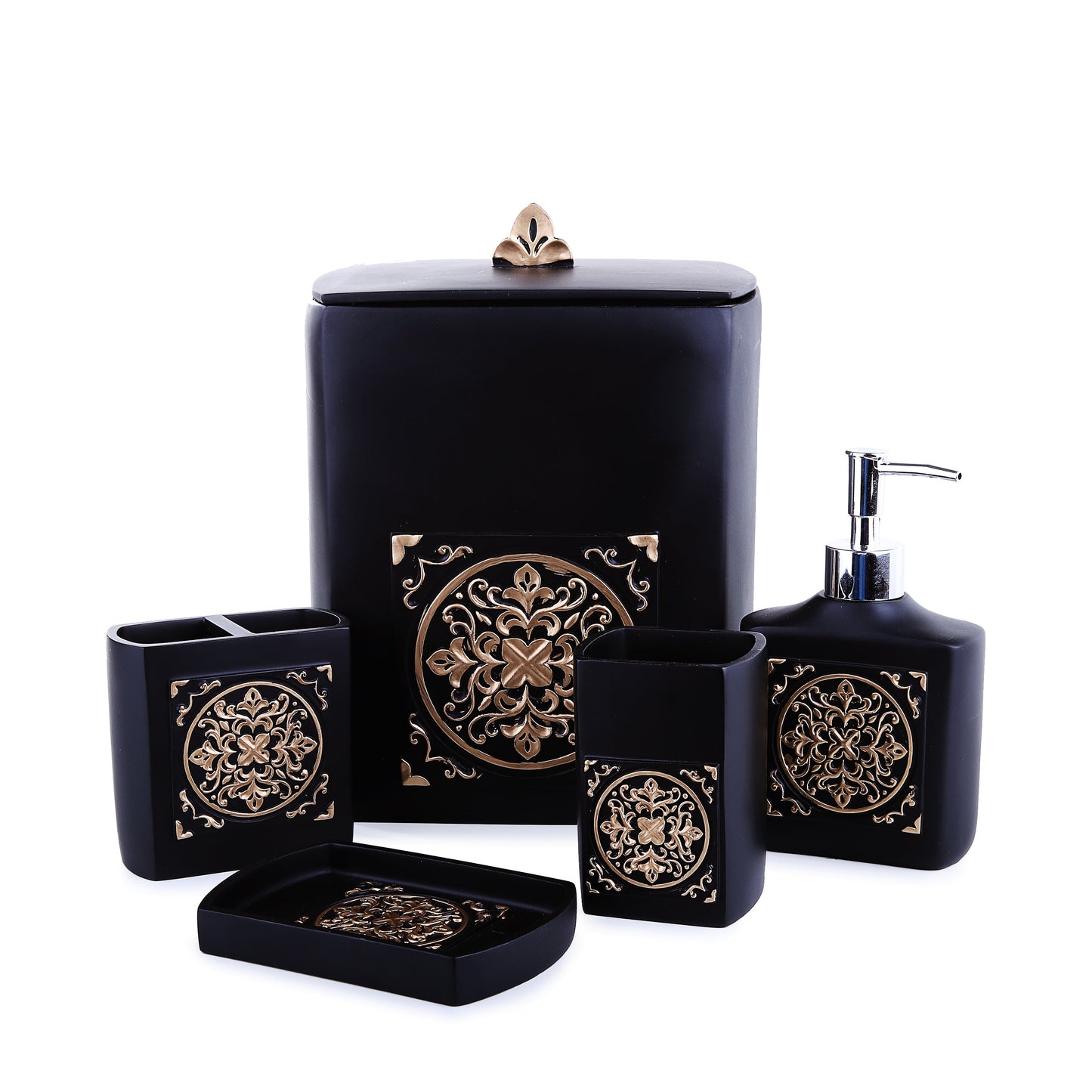 Golden Embossed Mark Bath Accessory
