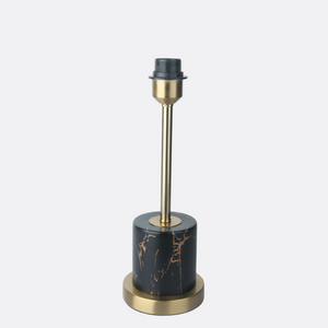 Striated Gold Metal Luxe Lamp